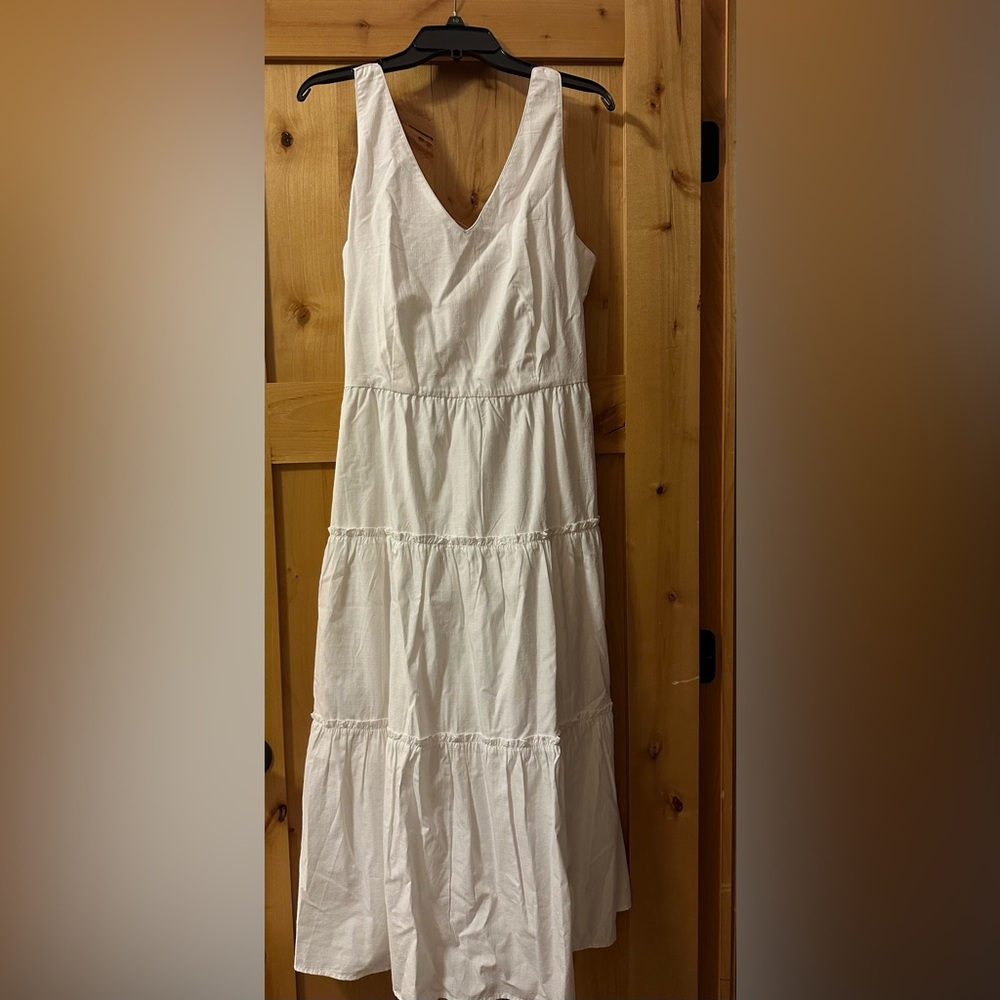 Ann Taylor White Maxi Dress Size 12